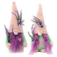 Gmome Faceless Doll Heart Love Lavender Elf Figure Romantic Swedish Tomte Party Supplies Holiday Decorations for Study Bedroom Living Room Bookshelf Tabletop feasible