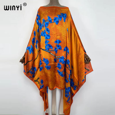 WINYI African Kaftan Beach Cover up Beach Wear Oversize boho clothing bathing suit Robe party holiday women christmas clothing