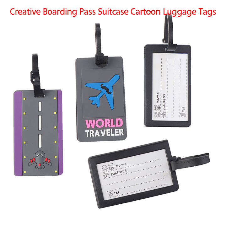 SHENGHAN Boarding Pass Suitcase Luggage Tags ID Identifier Label Tag ...