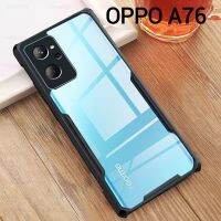 A76(พร้อมส่งในไทย)เคสกันกระแทกขอบสีหลังใสOPPO A76/OPPO A36/Realme 9i