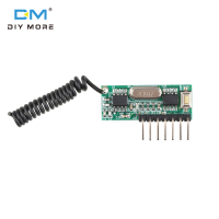 diymore DC3.3-5V 433MHz/315MHz รีโมทคอนโทรลไร้สายการเรียนรู้การถอดรหัสและรับโมดูลสากล4ทิศทางพร้อมโหมดการทำงานสามโหมด