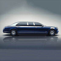 1:18 Bentley Mulsanne Alloy Diecast Static รถรุ่นเข็มขัดนิรภัย6ประตูรถประณีตภายในผู้ใหญ่คอลเลกชันเด็ก Gift