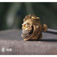 [Handmade] Piranha Bell กระดิ่งปิรันย่า ฟันทำจากเงิน ตัวบอดี้ทำจากทองเหลือง 36มม