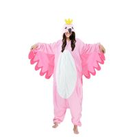 Zipper Flamingo Cosplay Costume Christms Cartoon Onesies Costume Women Adults Kids Halloween  Kigurumi Anime Mascot For Party