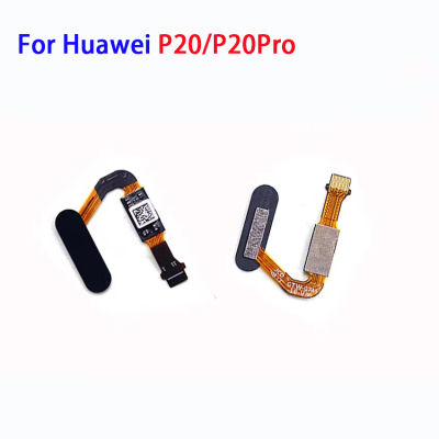 สำหรับ Huawei P20/P20Pro กลับบ้านปุ่มสแกนลายนิ้วมือเซนเซอร์กลับสายเคเบิ้ลหลักชิ้นส่วนซ่อม ID สัมผัสโทรศัพท์