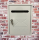 ตู้จดหมาย กล่องจดหมาย ตู้รับจดหมาย อลูมิเนียม สีขาว ตู้ไปรษณีย์ Mail Box กล่องใส่จดหมาย กล่องจดหมายสวย ตู้รับไปรษณีย์ กล่องรับจดหมาย