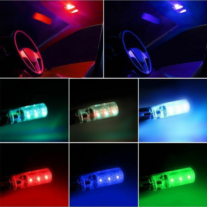 ไฟหรี่-led-t10-silicone-6-smd5050-เลือกสีก่อนสั่ง-2-หลอด-ราคาต่อคู้