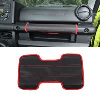 ◎✱﹍ for Suzuki Jimny 2019 2020 2020 2022 Co-Pilot Door Grab Handle Handbrake Protector Cover Car Interior Accessories Leather Black