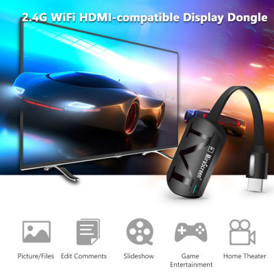 Wireless mircast WiFi Display dongle ADAPTER, การแชร์หน้าจอกระจก HD 1080P, รองรับ Stick ที่รองรับ HDMI รองรับ DLNA AirPlay, G4 2.4G