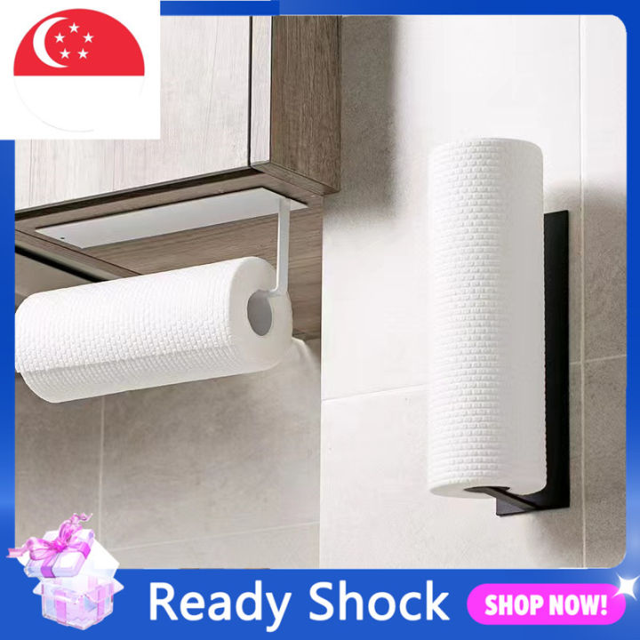 Paper Towel Holder, Self Adhesive Kitchen Towel Rack EASY TO INSTALL NO  DRILLING