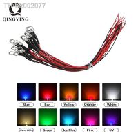 ℡✾◕ 20pcs 3mm/5mm 3V 5V 12V 24V LED Red/Green/Blue/Yellow/UV/Orange/Pink/Warm/White/RGB Pre-Wired Water Clear Light Emitting Diodes