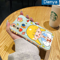 เคส Dienya สำหรับ Xiaomi MI 8เคสลายการ์ตูนเด็กผู้หญิงชานมใหม่กรอบพื้นผิวสี่เหลี่ยมเคสซิลิกาเจลนิ่มกันกระแทกเคสมือถือรวมทุกเลนส์กล้องถ่ายรูปฝาครอบป้องกัน