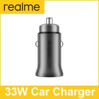 Universal Realme Car Charger 33W Dart Metal Lighter Slot 2 Port For 9 Pro 9i 8s C35 C21Y Narzo 50 Q3s V25 V23 Pad X