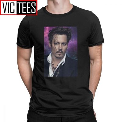 Johnny Depp Actors T-Shirt Men Humorous 100 Percent Cotton Round Neck Tshirt Party Clothes For Male