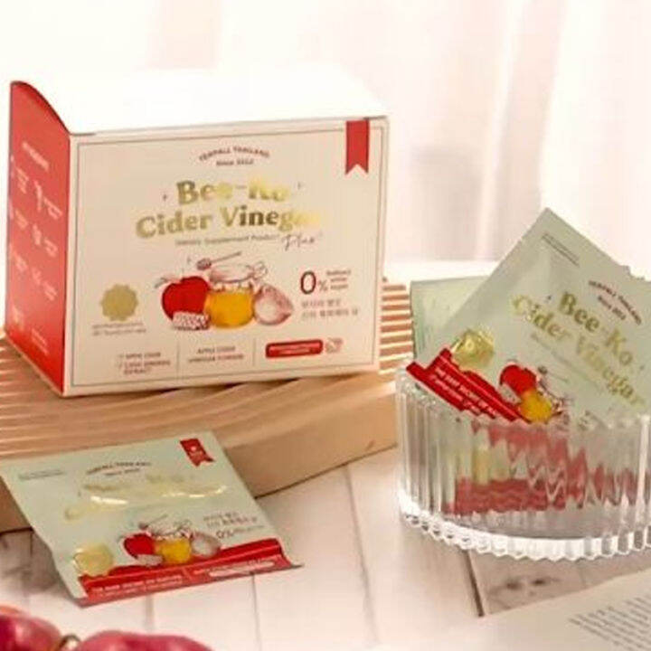 bee-ko-cider-vinegar-plus-บีโกะ-ไซเดอร์-วีเนก้า-พลัส-แอปเปิ้ลไซเดอร์-10-ซอง-กล่อง-1-กล่อง