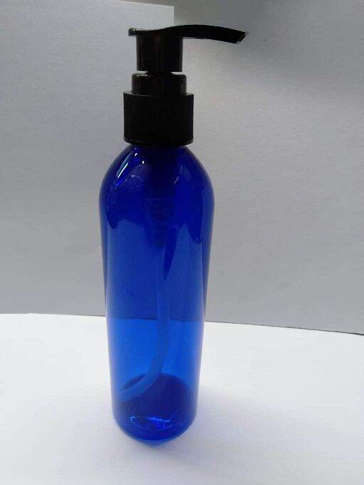 Refillable Plastic Bottle PUMP Refill Pump Bottles Dispenser 250ml BLUE
