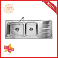 ซิงค์ฝัง 2หลุม 1ที่พัก TEKA TX สเตนเลสBUILT-IN SINK TEKA TX 2B1D STAINLESS STEEL **หมดแล้วหมดเลย**