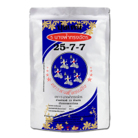 ปุ๋ยเคมี สูตรเร่งต้น 25-7-7 (10 kg)   ตรา 5นางฟ้าทรงฉัตร สำหรับ เร่งการเจริญเติบโตของพืช ยางพารา อ้อย นาข้าว พืชผัก ผลไม้ ทุกชนิด