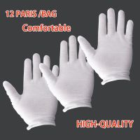 White labor insurance thick cotton work cotton cloth thin medium and thick etiquette wenwan quality inspection gloves