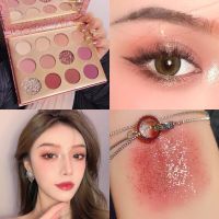 พร้อมส่ง อายแชโดว์พาเลท เนื้อแมตต์ พาเลส12สี ไม่เลอะง่าย ประกายไข่มุก กลิตเตอร์ สําหรับแต่งหน้า Sunset Beauty