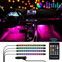 Led Car Neon Ambient Light With USB Mood Foot Backlight Remote App Control RGB Automotive Interior Decorative Atmosphere Lamps