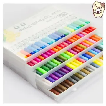 12-36 Colors Art Pens Set, Fine Tip & Flexible Brush Pen Tip, Water Based  Markers For Adult Coloring Calligraphy