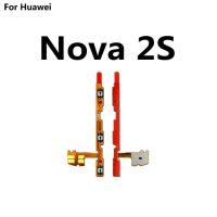 สวิตช์ปุ่มปุ่มเปิดปิดริบบิ้นสายเคเบิลงอได้สำหรับ Huawei Nova 7i 5i 5 Pro 4e 4 3 3i 3e 2 2 2S 2i Plus Lite คีย์ปริมาณใบ้