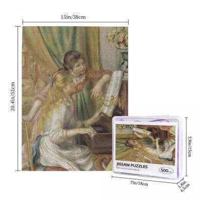 Auguste Renoir - Young Girls At The Piano, 1892 Wooden Jigsaw Puzzle 500 Pieces Educational Toy Painting Art Decor Decompression toys 500pcs