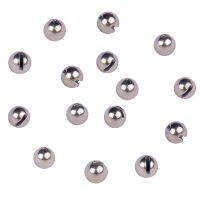 MUUNN 200pcs 1.5-3.5mm Tungsten Slotted Beads Fly Tying Material Multi-Color Fly Fishing Tungsten Beads Electroplate