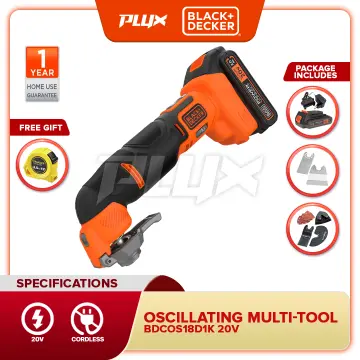 BLACK+DECKER 18V Cordless Oscillating Multi Tool with 20