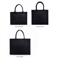 Large Capacity Tote Bag Shoulder Bag Eco-friendly Bag Burlap Tote Bag Bag Simple Shopping Bag Tote Bag