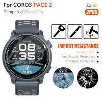 Zenia 2ชิ้นฟิล์มป้องกันหน้าจอแบบเต็มสำหรับ COROS PACE 2 PACE2 Premium Sport Watch พรีเมี่ยมนาฬิกาสปอร์ต HD 9H 2.5D กระจกนิรภัยป้องกันการระเบิดป้องกันรอยขีดข่วนฟิล์มอุปกรณ์เสริมเปลี่ยน