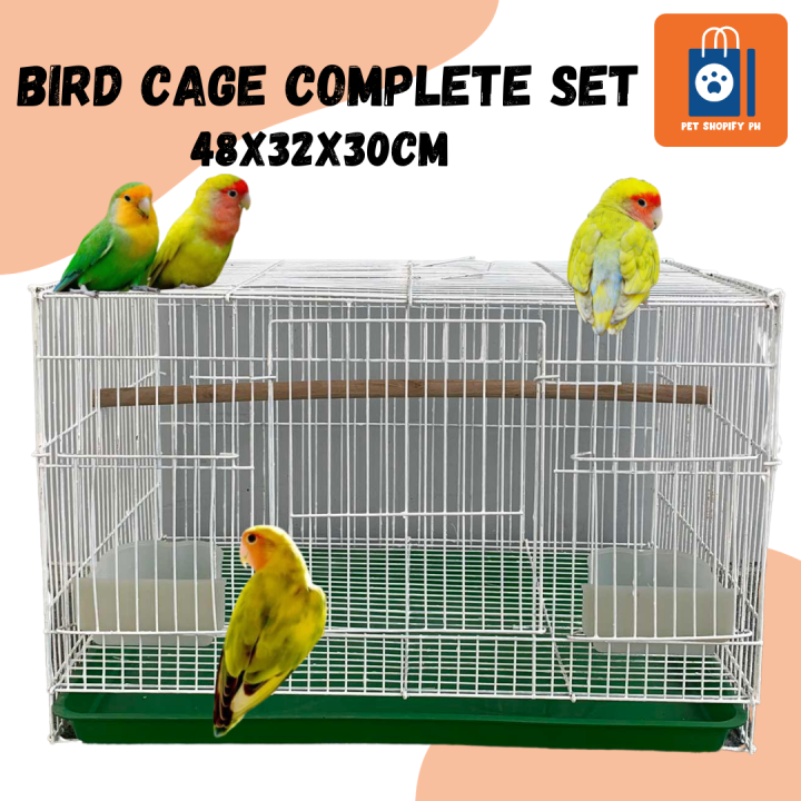 BIRD CAGE COMPLETE SET 48x32x30cm Lazada PH