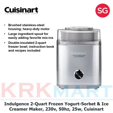 Cuisinart Pure Indulgence Frozen Yogurt-Sorbet & Ice Cream Maker - 2 Quart