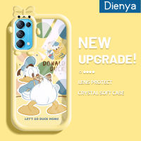 เคส Dienya สำหรับ OPPO Reno 5 4G Reno 5 5G Reno5 K เคส X3 Lite ลายรูปโบว์นิ่มกันกระแทกกันรอยขีดข่วนเคสโทรศัพท์โปร่งใสฝาครอบป้องกันเลนส์กล้องถ่ายรูป TPU