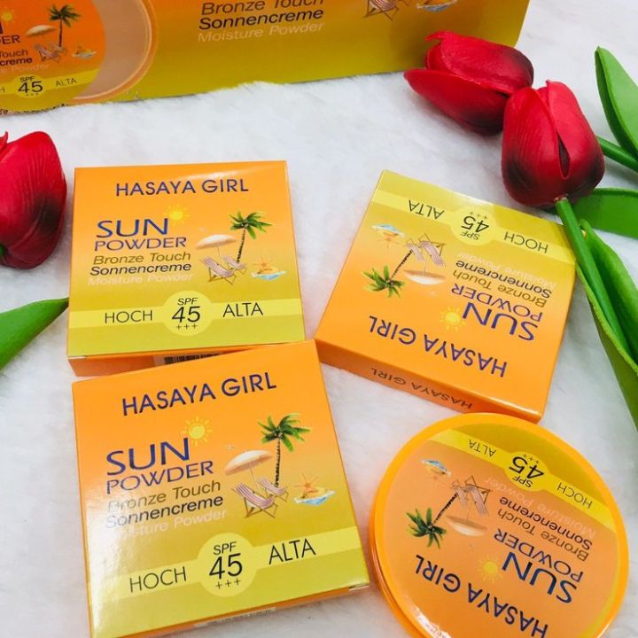 แป้งพัฟ-แป้งพัฟคุมมัน-แป้งพัฟกันแดด-hasaya-girl-sun-powder-แป้งพัฟ-spf-45-คุมมัน-แป้งพัฟพกพา-แป้งพัฟ