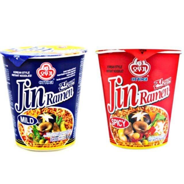 Ottogi Jin Ramen Cup Instant Noodles Korean Product & Snacks 65g 