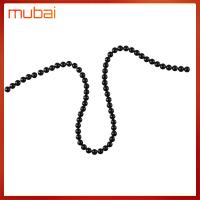 MUBAI 60ชิ้นค่ะ หินโอนิกซ์สีดำธรรมชาติ โอนิกซ์สีดำ 6mm ครับ ลูกปัดกึ่งอัญมณี หินคริสตัลหิน 1เส้น15ค่ะ ลูกปัดกลมหลวม สำหรับทำเครื่องประดับ