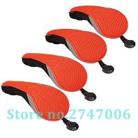 4pcs/set Orange Thick Neoprene Foam Golf Club Hybrid Head Cover UT Rescue Cover with adjustable No Tag