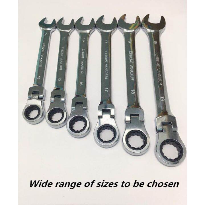 Flex-Head Ratchet Type Common Ring Spanner | Lazada