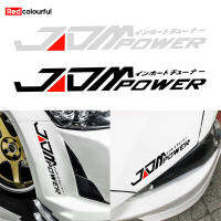 สติกเกอร์ Pvc สีแดงขนาด28ซม. X 4ซม. กันน้ำตกแต่งสติกเกอร์รถยนต์แบบเท่แบบ Jdm