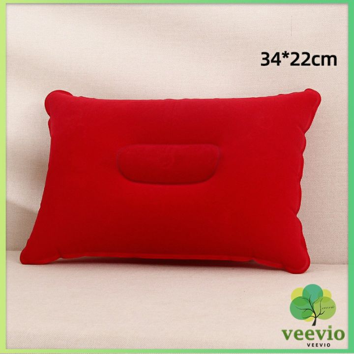 veevio-หมอนเป่าลม-หมอนพกพา-หมอนหนุนหลัง-หนุนนอน-inflatable-pillow