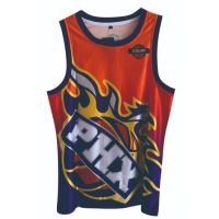 เสื้อกีฬาแขนสั้น ลายทีม NBA Phoenix Suns 1 2022# เสื้อกีฬาบาสเก็ตบอล พิมพ์ลาย Booker สีส้ม