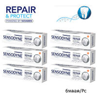 ยาสีฟันเซนโซดาย สูตรไวท์เทนนิ่ง รีแพร์แอนด์โปรเทค 100กรัม (6หลอด) Sensodyne Whitening Repair &amp; Protect Toothpaste 100g (x6)