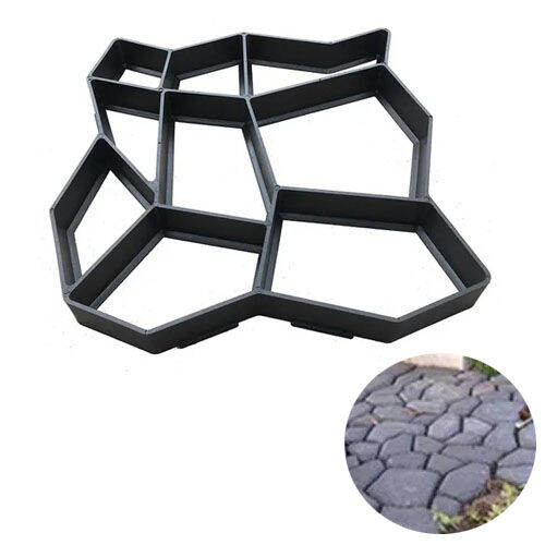 978 - (9GRID) Garden Cement Floor Tile Paving Mold Yard Pathway ...