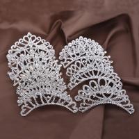 Princess Crown for Girls Show Bridal Crown Tiara Diadem Silver Color Crystal Floral Wedding Bridal Hair Accessories Head Jewelry