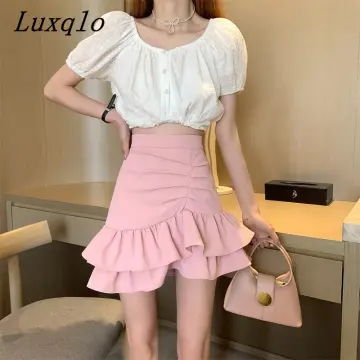 Ruffle shop skirt singapore