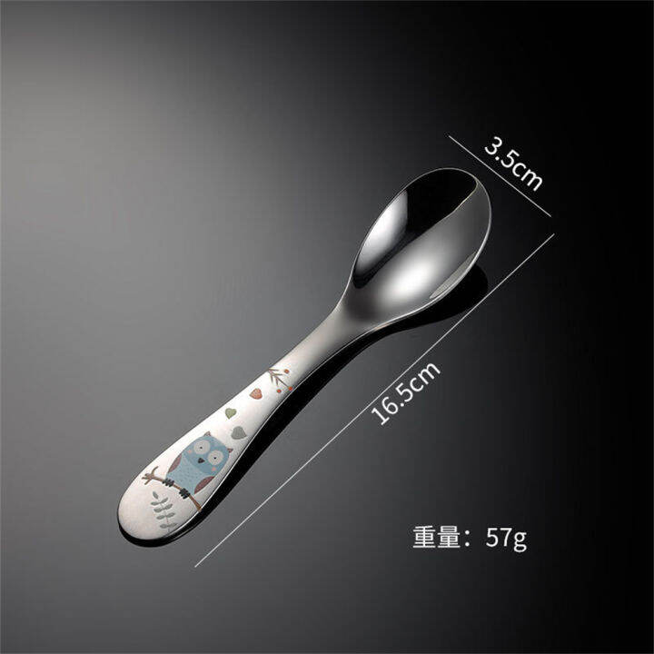 eco-friendly-spoon-baby-kitchen-supplies-flatware-cute-safe-fork-stainless-steel-kids-cutlery-carving