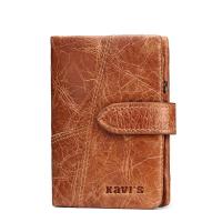 KAVIS  Genuine Leather Women Wallet And Purses Coin Purse Female Small Portomonee Rfid Walet Lady Perse For Girls Money Bag