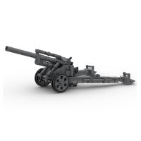 SFH.18 150Mm Howitzer ชุดบล็อกตัวต่อ Cannon อนุภาคขนาดเล็กบล็อกตัวต่อชุดอิฐของเล่นเด็กปืนสนาม MOC